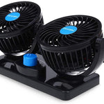 Double Ventilateur Voiture 12V