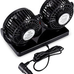 Double Ventilateur Voiture 12V