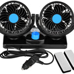 Double Ventilateur Voiture 12V